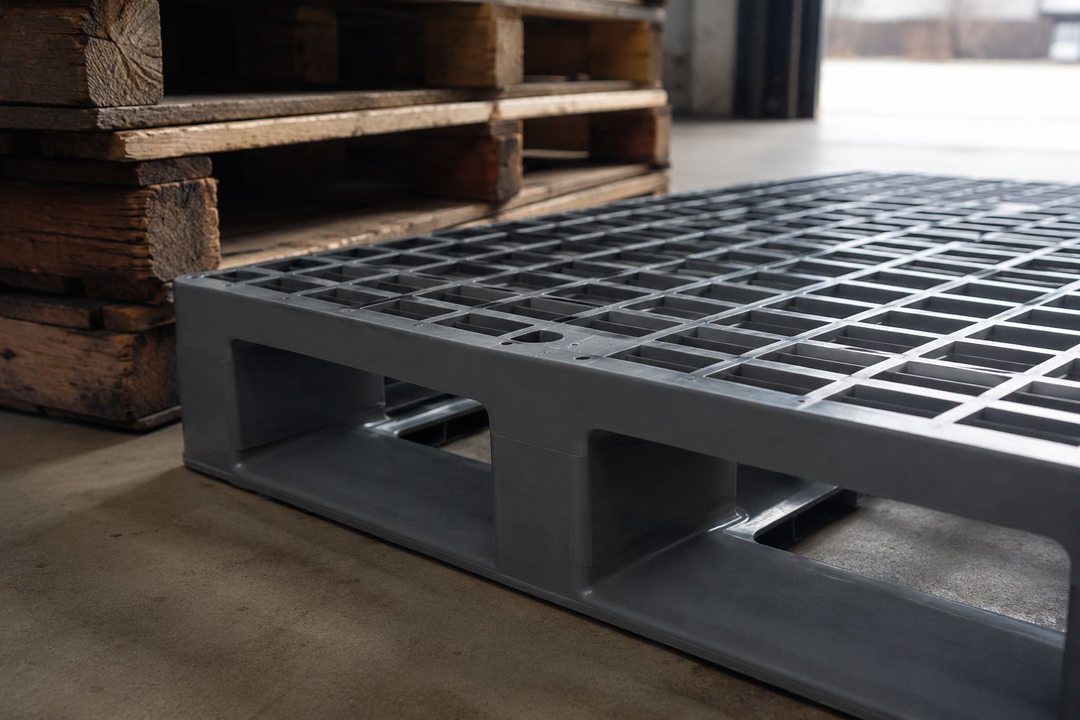 How many trips a returnable pallet needs before it beats wood on carbon