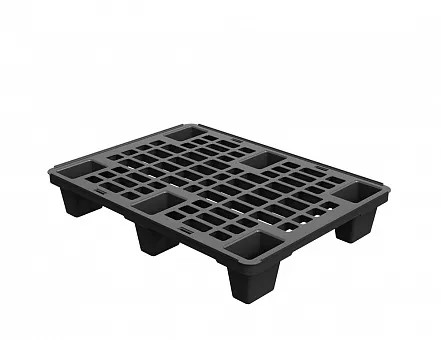 Light perforated plastic pallet 800х600 with legs