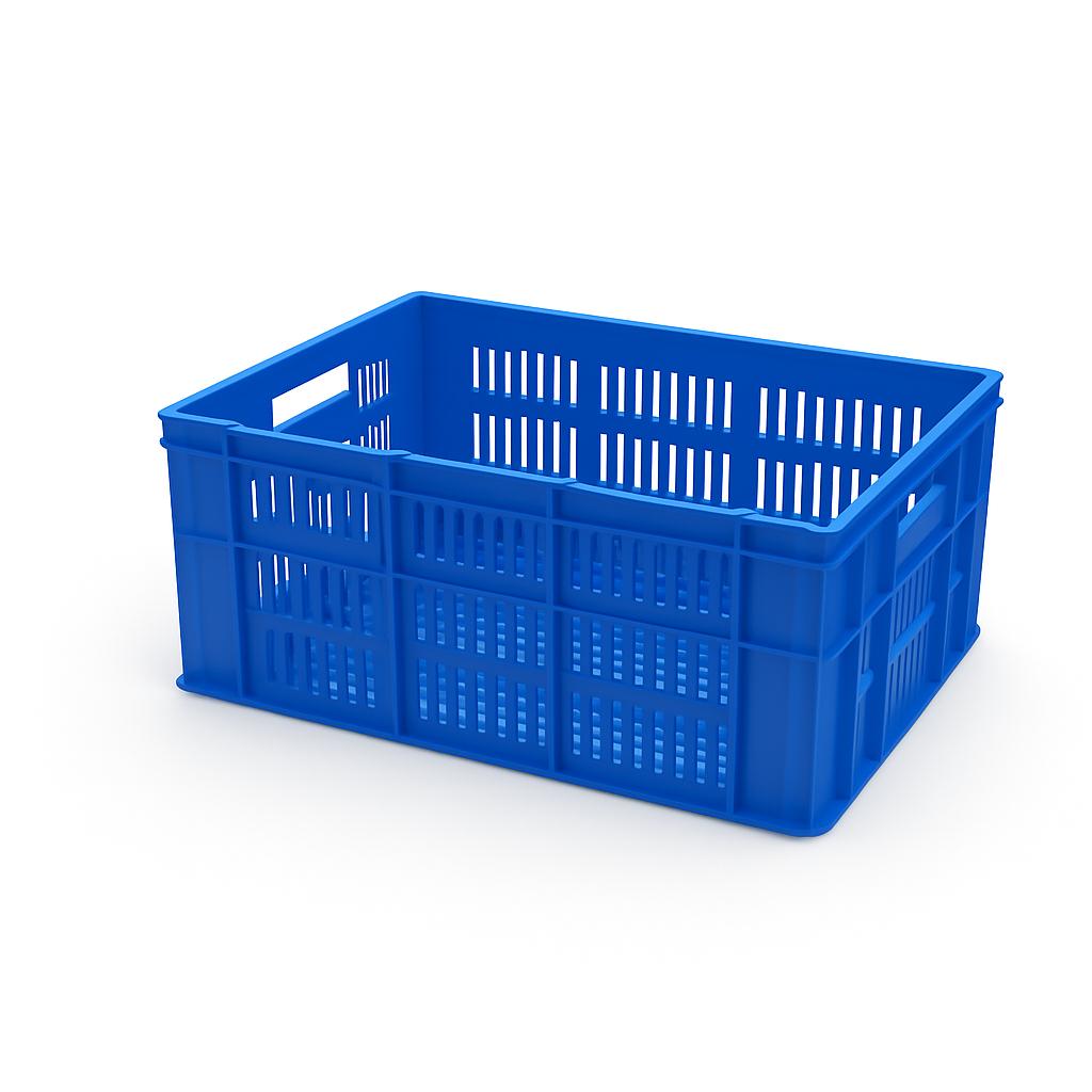 Universal food crate light large perforation (600х400х250)