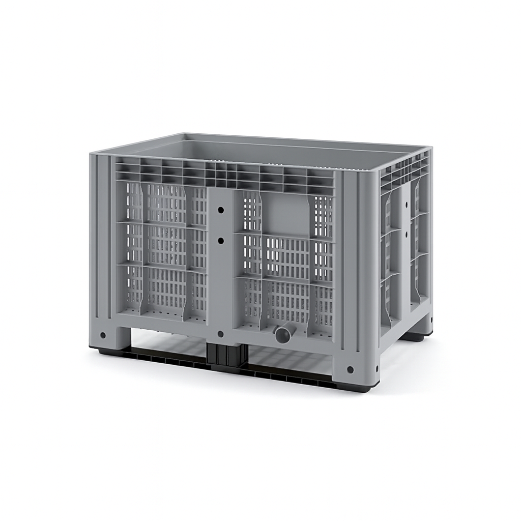 Plastic IBOX Container 1200х800 (perforated, with runners)