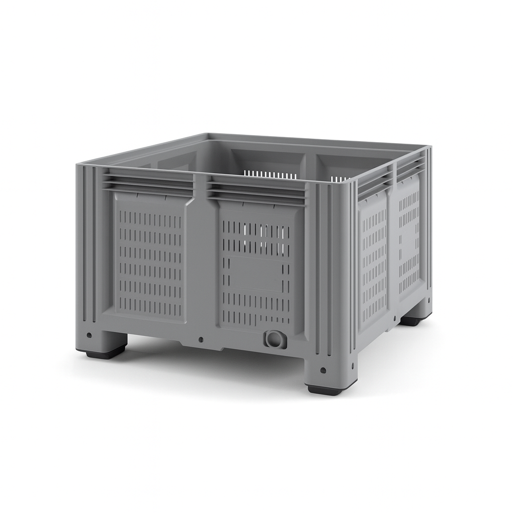 Plastic IBOX Container 1130x1130x760 (perforted,with legs)