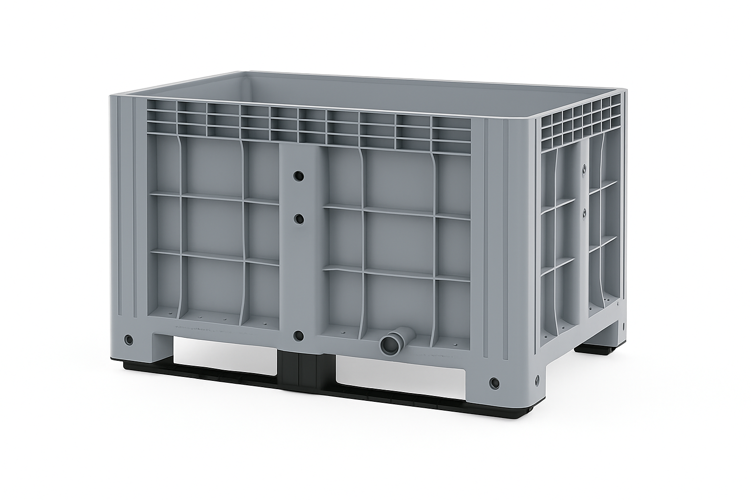 Plastic IBOX Container 1200х800 (solid, with runners)